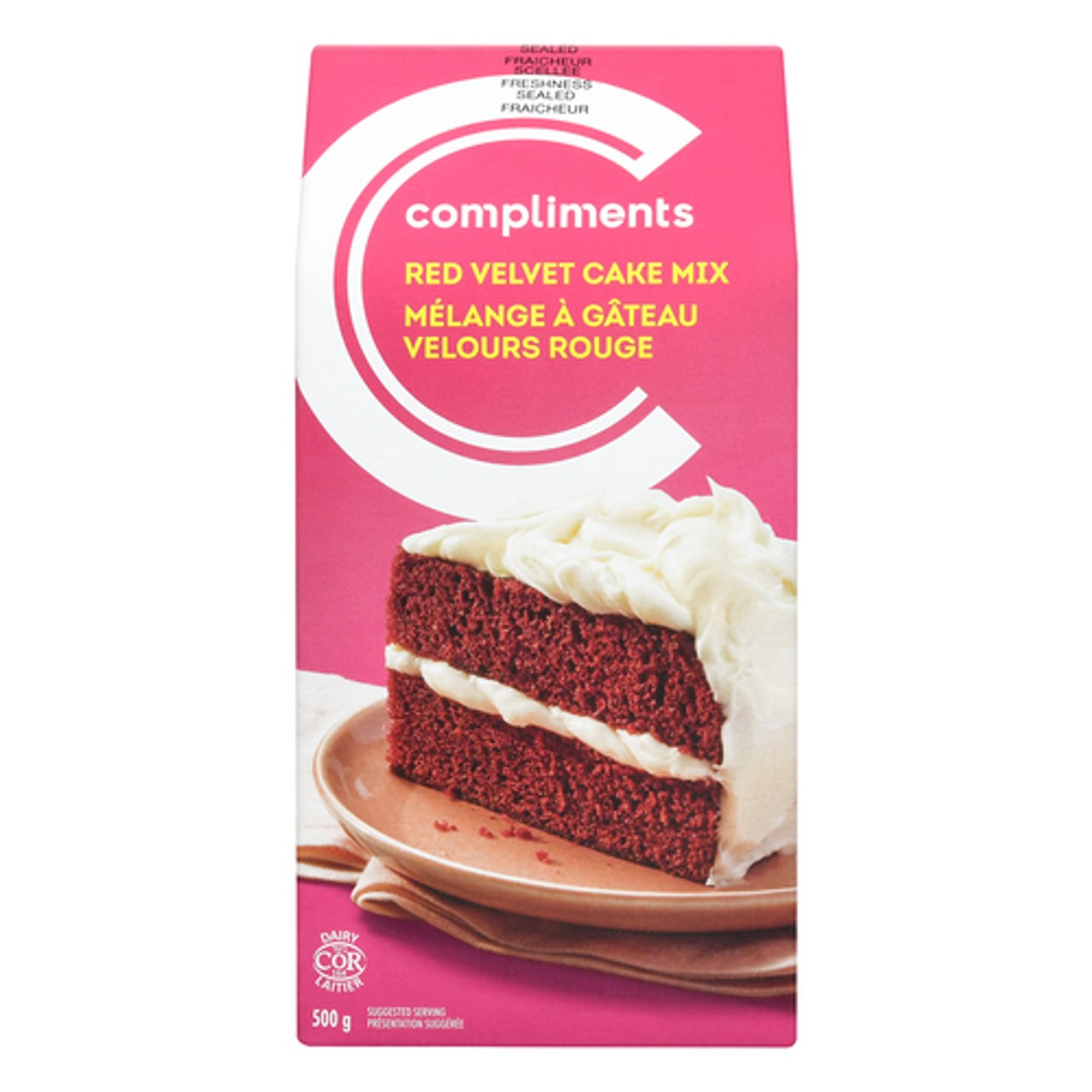 Compliments Cakes Compliments Cake Mix Red Velvet 500 g - Voilà Online Groceries & Offers