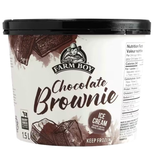 Farm Boy Ice Cream Chocolate Brownie 1.5 L