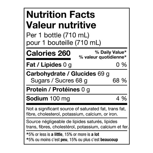 Canada Dry Ginger Ale 6 x 710 ml (bottles)