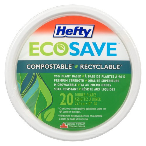 Hefty Ecosave Dinner Plates 20 EA