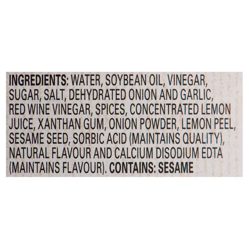 Hellmann'S Vinaigette Lemon Za’Atar Salad Dressing For Salads gain Bowls 475 ml