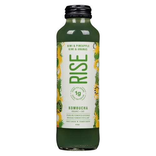 Rise Organic Kombucha Kiwi & Pineapple 414 ml (bottle)