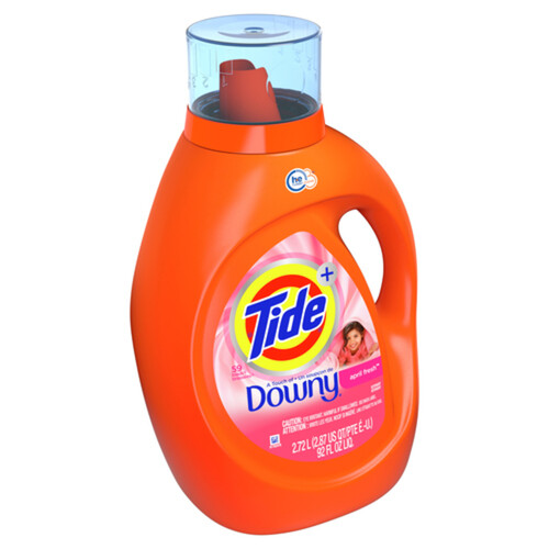 Tide Liquid Laundry Detergent A Touch Of Downy April Fresh 59 Loads Value Size 2.72 L