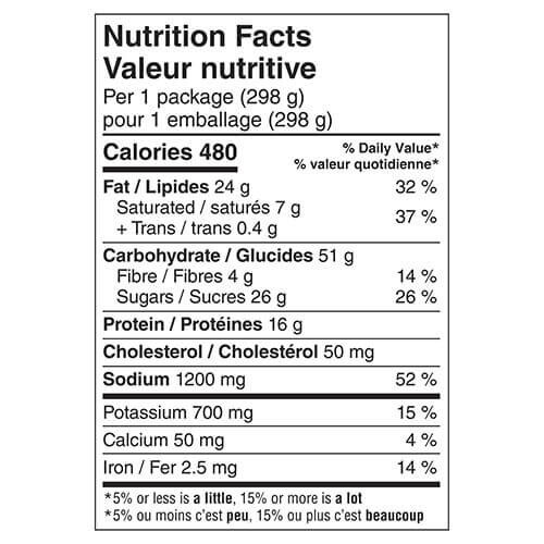 Swanson Rib Style Pork Frozen Dinner 298 g
