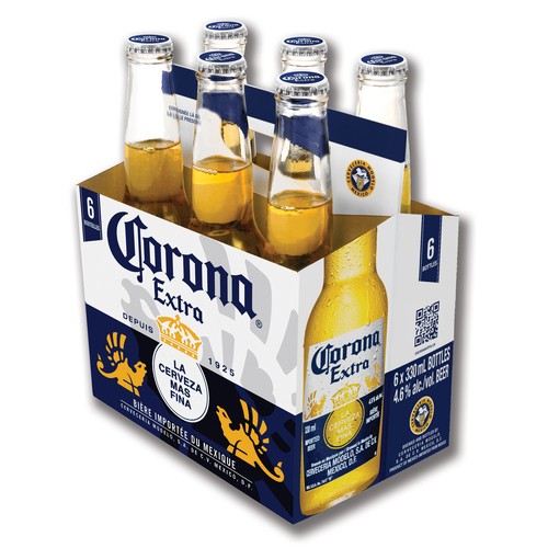 Corona 4.6% Alcohol Beer 6 x 330 ml (bottles)