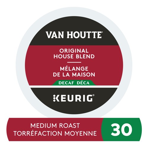Van Houtte Coffee Pods Decaf Original House Blend Medium Roast 24 K-Cups 226 g