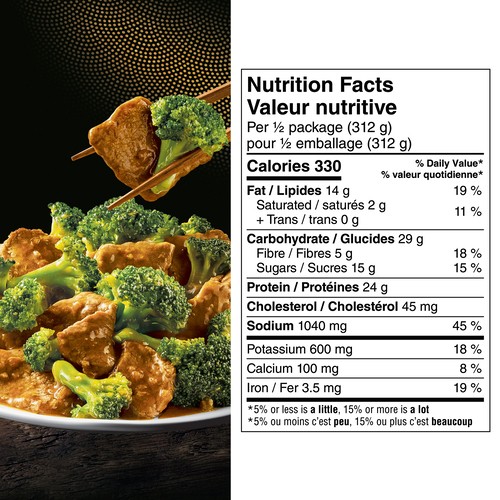 P.F. Chang's Frozen Meals Beef With Broccoli 624 g