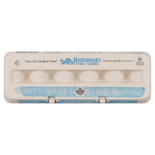 Burnbrae Farms Eggs Grade A Large 12 Count