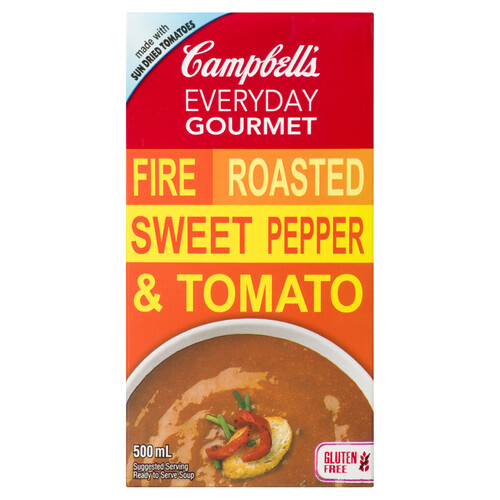 Campbell's Everyday Gourmet Gluten-Free Soup Fire Roasted Sweet Pepper & Tomato 500 ml