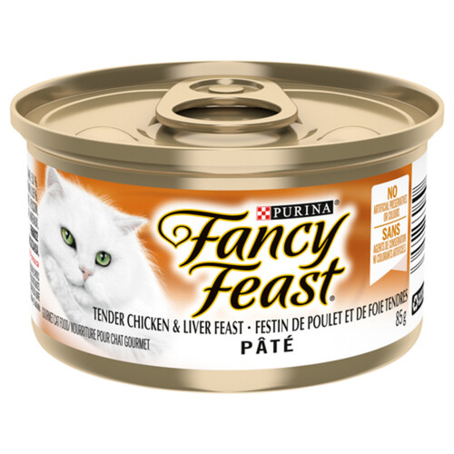 Fancy Feast Wet Cat Food Pt Tender Liver & Chicken Feast 85 g