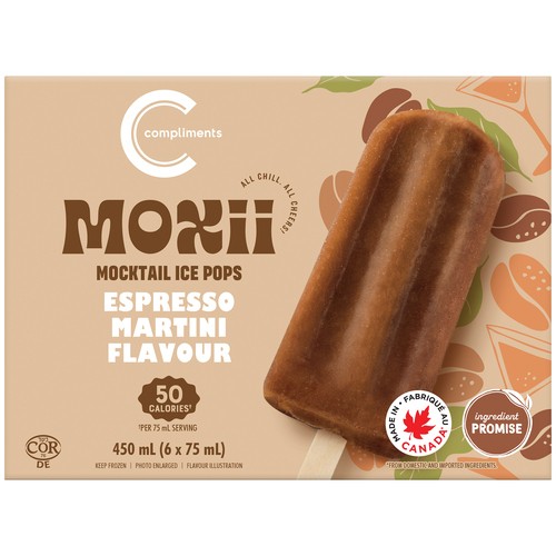 Compliments Moxii Mocktail Ice Pops Espresso Martini 6 x 75 ml