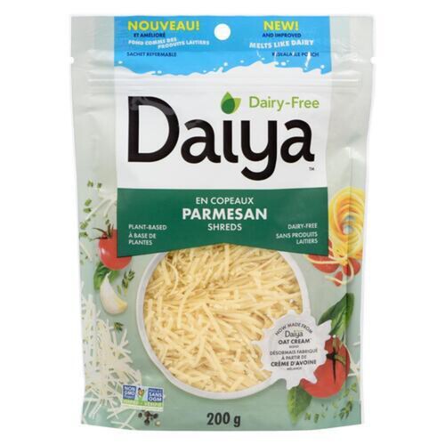 Daiya Dairy Free Vegan Cheese Shreds Parmesan Flavour 200 g