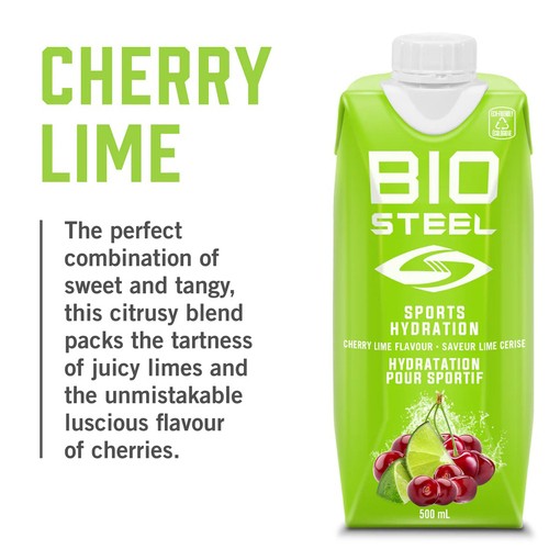 BioSteel Sports Drink Ready To Drink Cherry Lime 500 ml