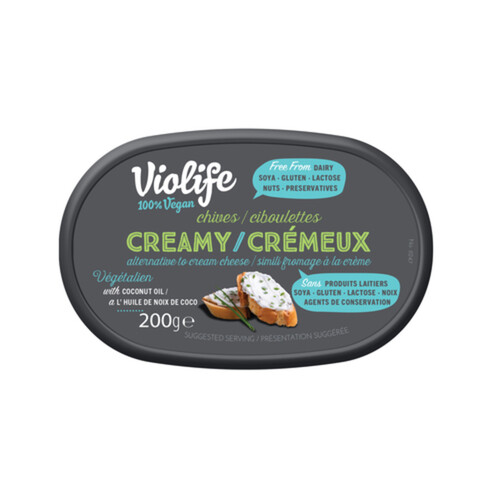 Violife Dairy-Free Vegan Cream Cheese Creamy Chive 200 g