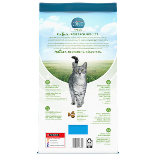 Purina ONE +Plus Dry Cat Food Indoor Advantage Turkey 1.8 kg