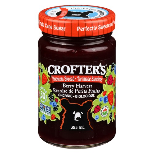 Crofter's Organic Premium Spread Berry Harvest 383 ml