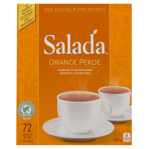 Salada Tea Orange Pekoe 72 Tea Bags 