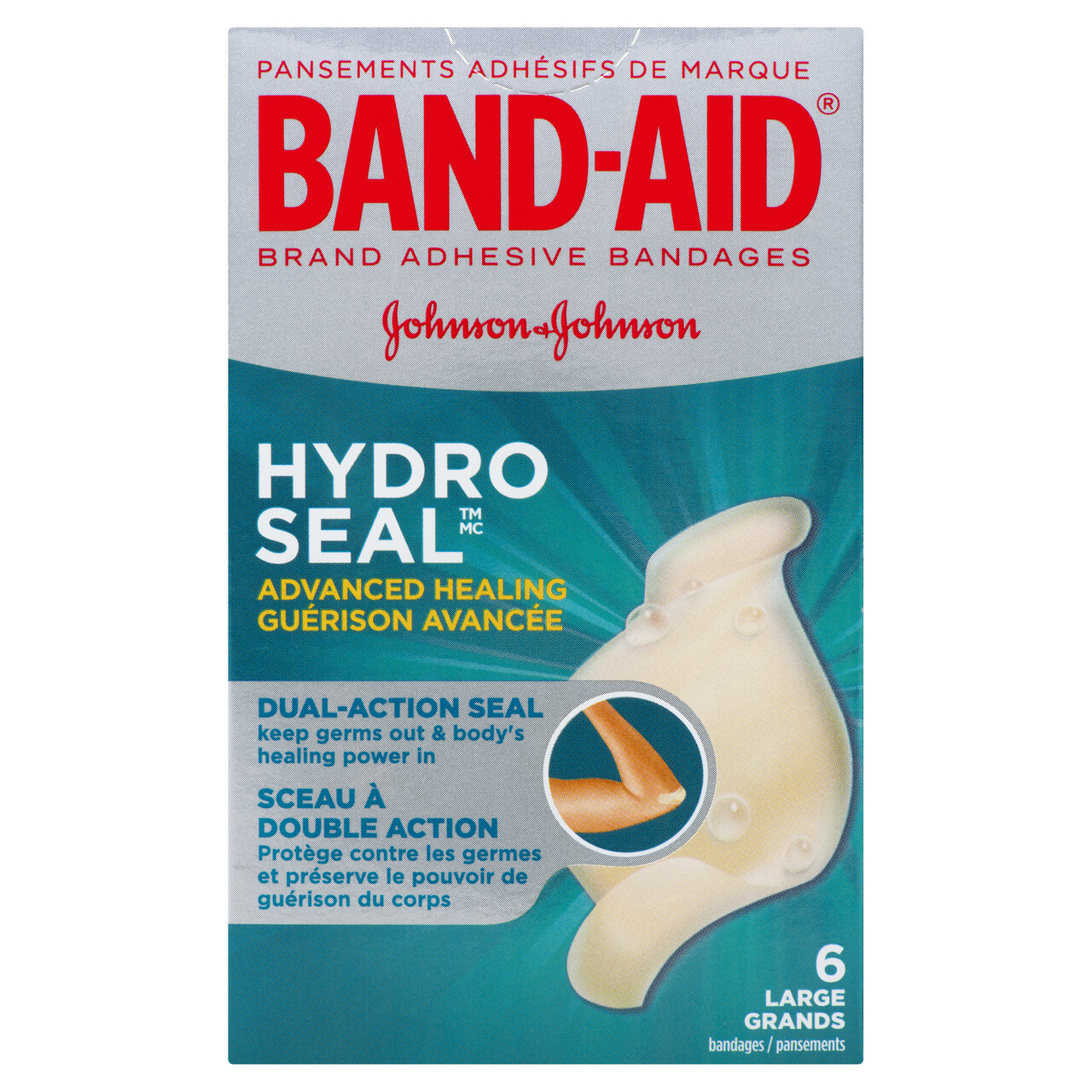 BandAid Advanced Healing 6 Large Bandages Voilà Online Groceries