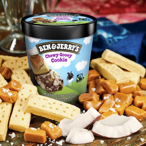 Ben & Jerry's Ice Cream Chewy Gooey Cookie 473 ml