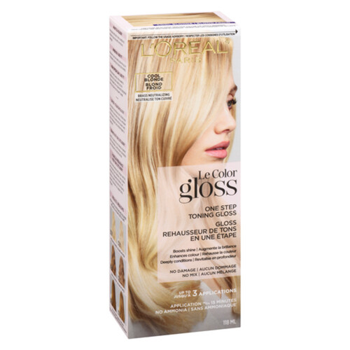 L'Oréal Le Color Gloss One Step Toning Gloss Cool Blonde 1 Box Voilà