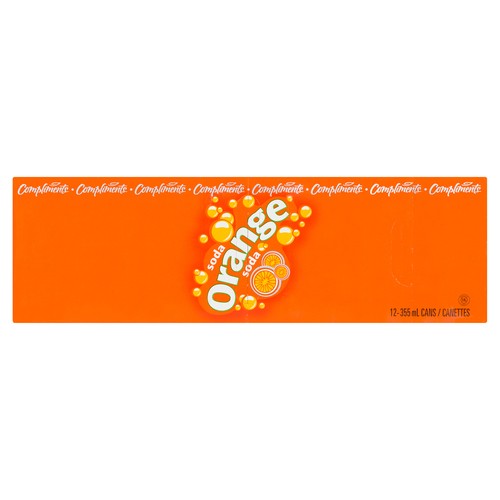 Compliments Soda Orange 12 x 355 ml