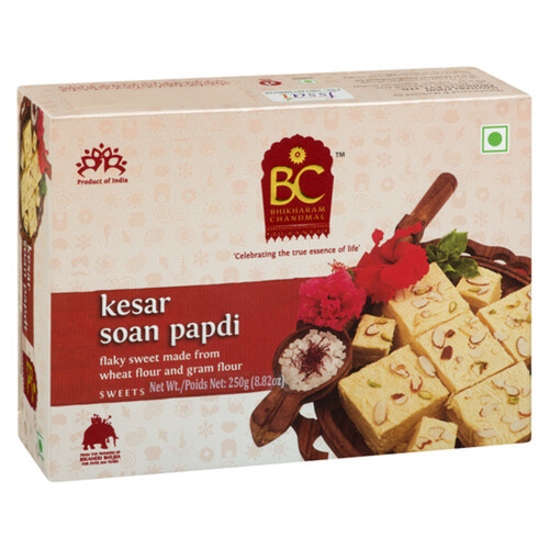 Bhikharam Chandmal Sweet Soan Papdi Kesar 250 g