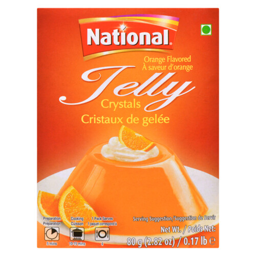 National Jelly Crystal Orange 90 g