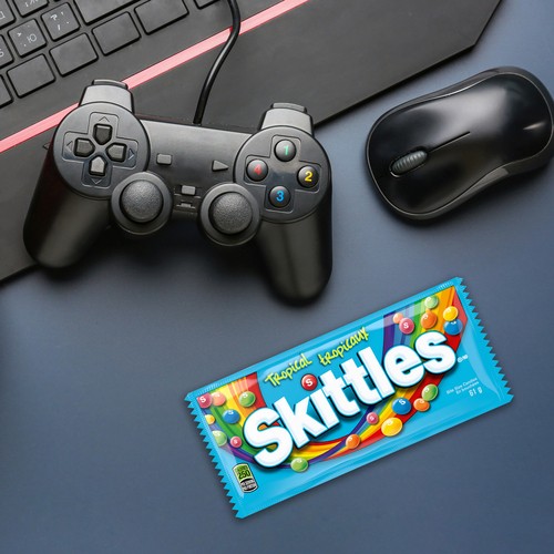 Skittles Chewy Candy Tropical Full Size Bag 61 g