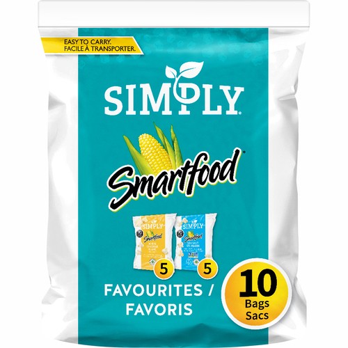 Smartfood Simply Popcorn Seasoned 10 x 14 g