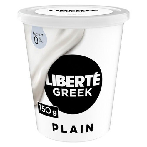 Liberté Greek 0% Yogurt Plain High Protein 750 g