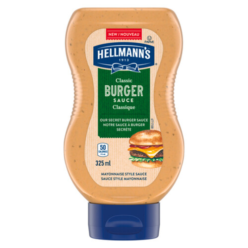 Hellmann's Gluten-Free Burger Sauce Classic Condiment 325 ml