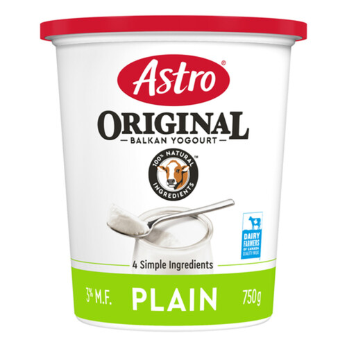 Astro Original Yogurt Plain Balkan 3% 750 g