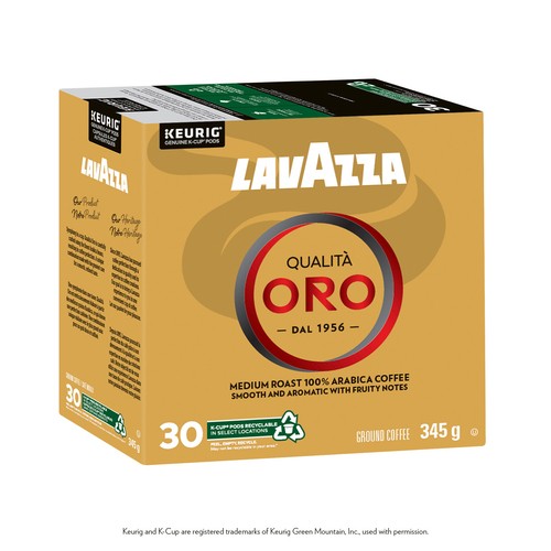 Lavazza Qualità Oro Coffee Pods Medium Roast 30 K-Cups 345 g