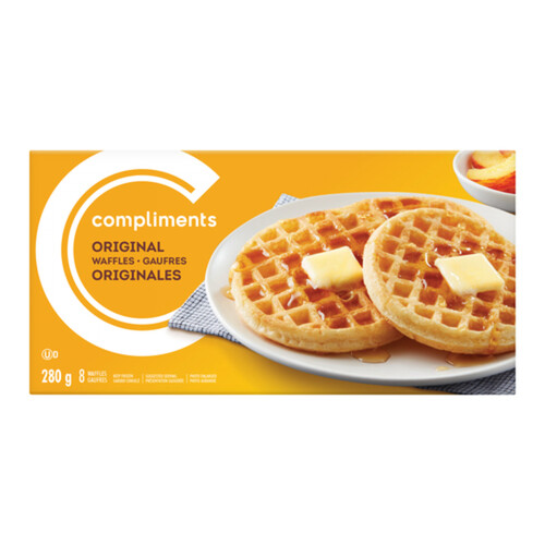 Compliments Frozen Waffles Original 8 Pack 280 g
