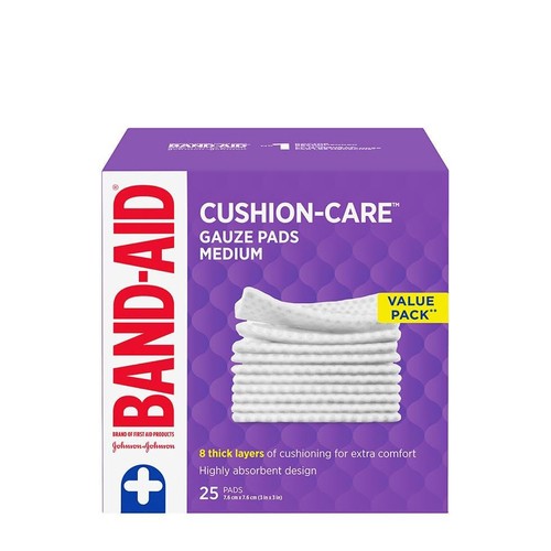 Johnson & Johnson Band-Aid Gauze Pads Medium 25 Pads