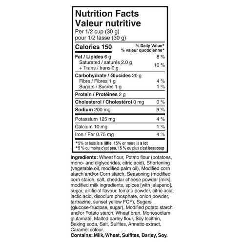 Crispers Crackers Fiery Jalapeño 145 g