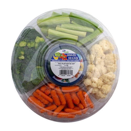 Pre-Cut Vegetable Tray With Dip Large 2.1 kg