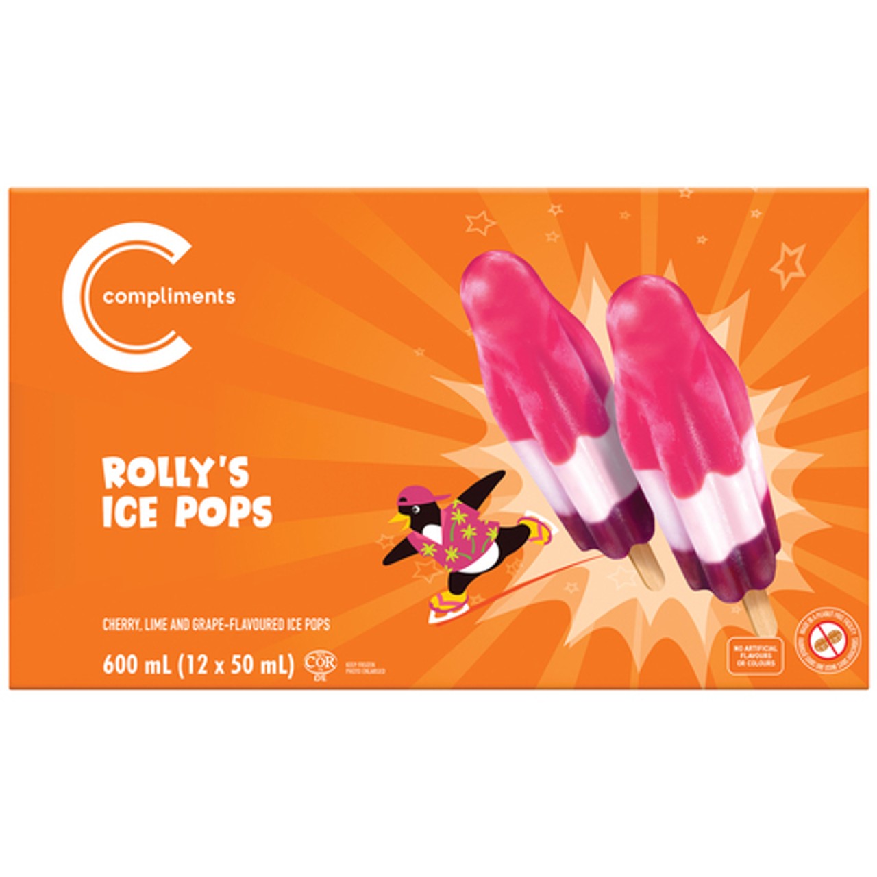 Compliments Rolly's Ice Pops 12 x 50 ml - Voilà Online Groceries & Offers