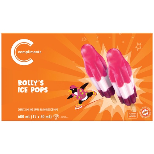 Compliments Rolly's Ice Pops 12 x 50 ml
