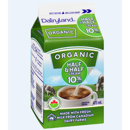 Dairyland Organic 10% Cream Half & Half 473 ml