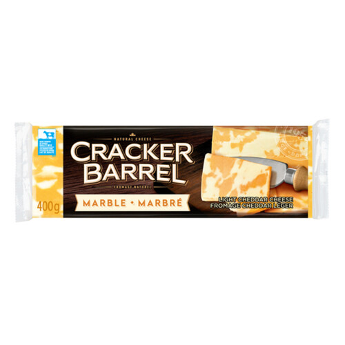 Cracker Barrel Cheese Cheddar Marble Lite 400 g