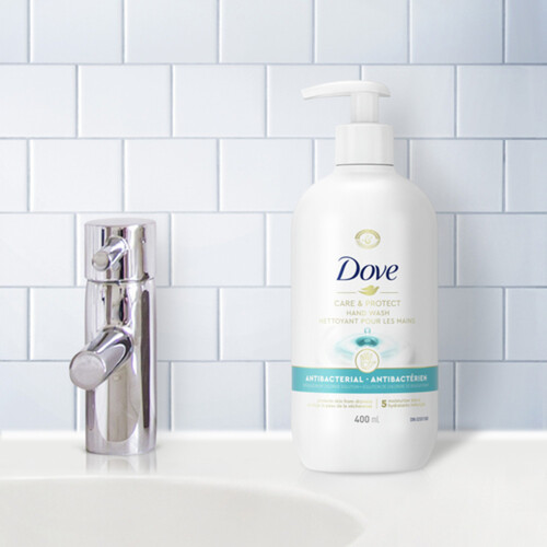 Dove Care & Protect Hand Wash Antibacterial With 5 Moisturizer Blend 400 ml