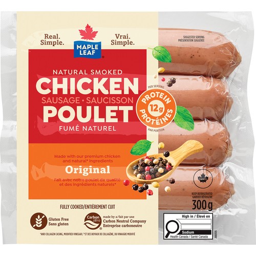 Maple Leaf Chicken Sausage Original 300 g
