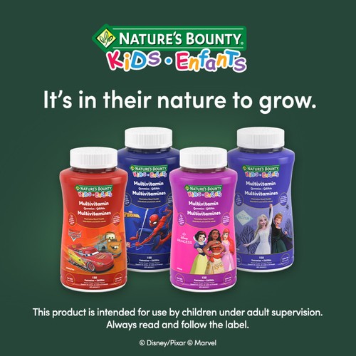 Nature's Bounty Kids Multivitamin Disney Pixar Cars 150 Count