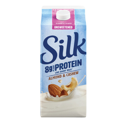 Silk Protein Almond & Cashew Beverage Unsweetened Original 1.75 L