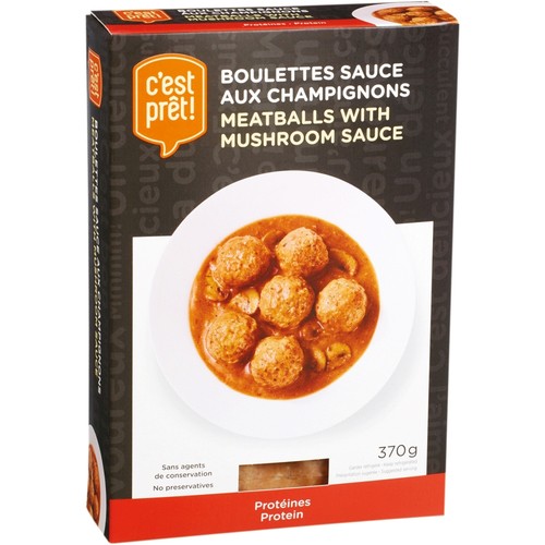 C'est Prêt! Meatballs With Mushroom Sauce 370 g