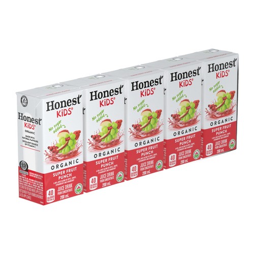 Honest Kids Organic Juice Fruit Punch 5 x 200 ml