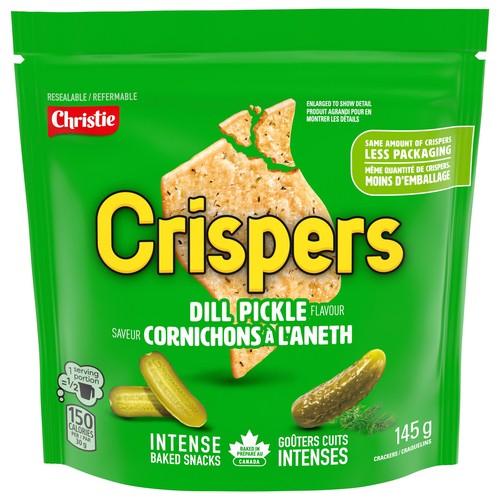 Christie Baked Crispers Dill Pickle Flavour 145 g