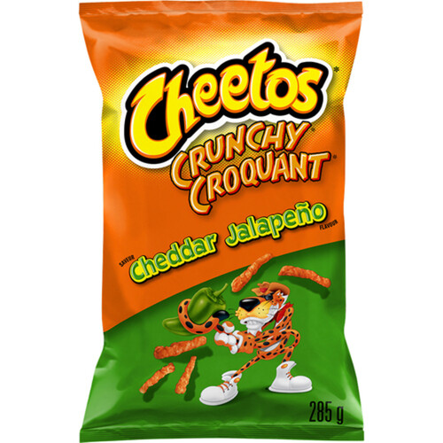 Cheetos Crunchy Cheese Flavoured Snacks Cheddar Jalapeño 285 g
