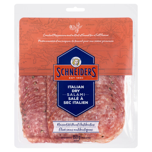 Schneiders Italian Dry Salami Raised Without Antibiotics 150 g